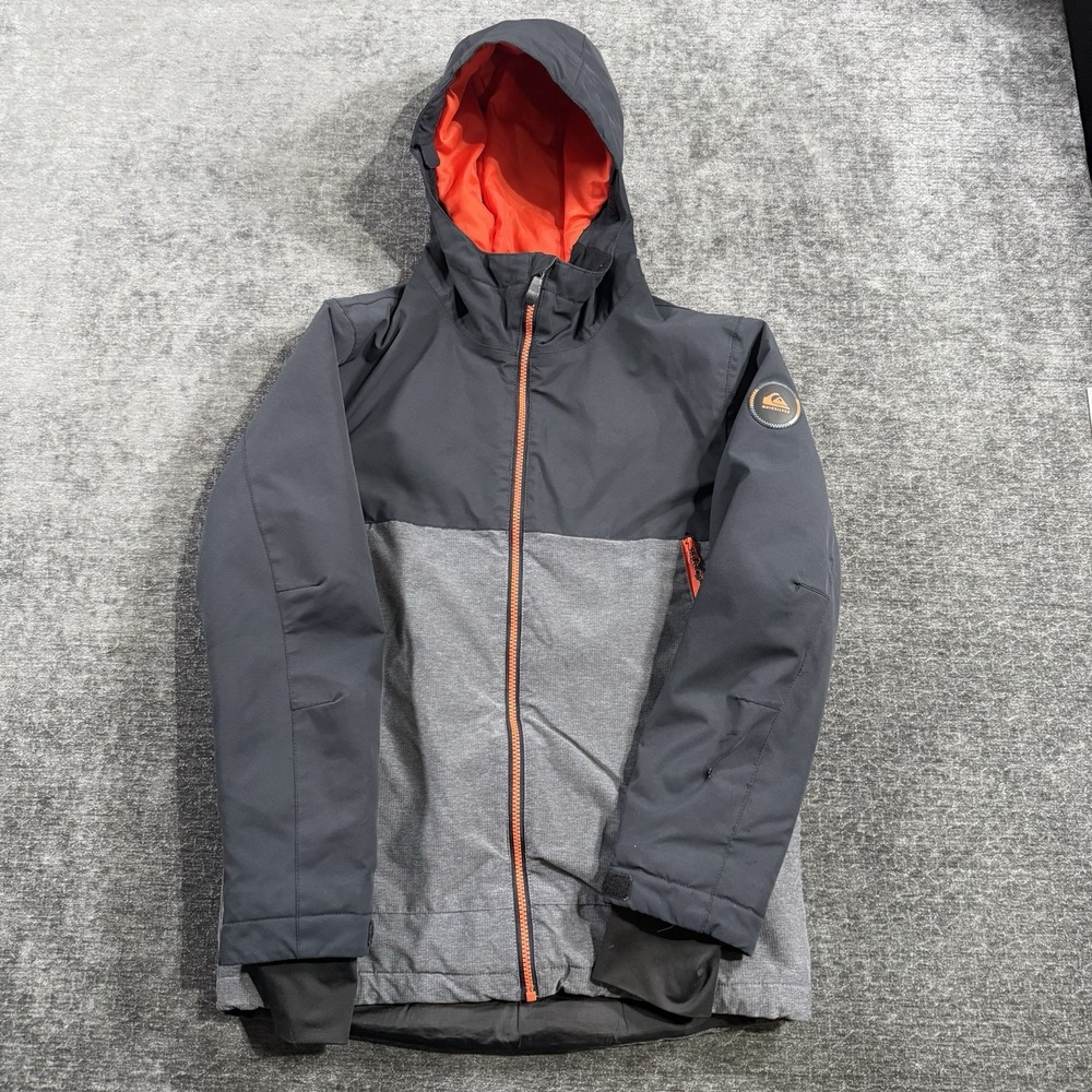 Quicksilver Dryflight Size‎ XXL 16 Boys Powder Skirt Insulated Snowboard Jacket
